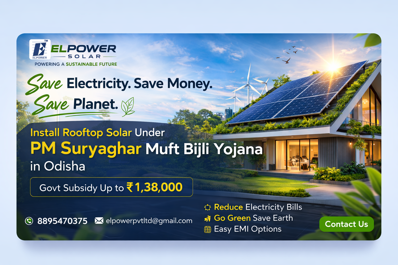 Save Electricity. Save Money. Save Planet