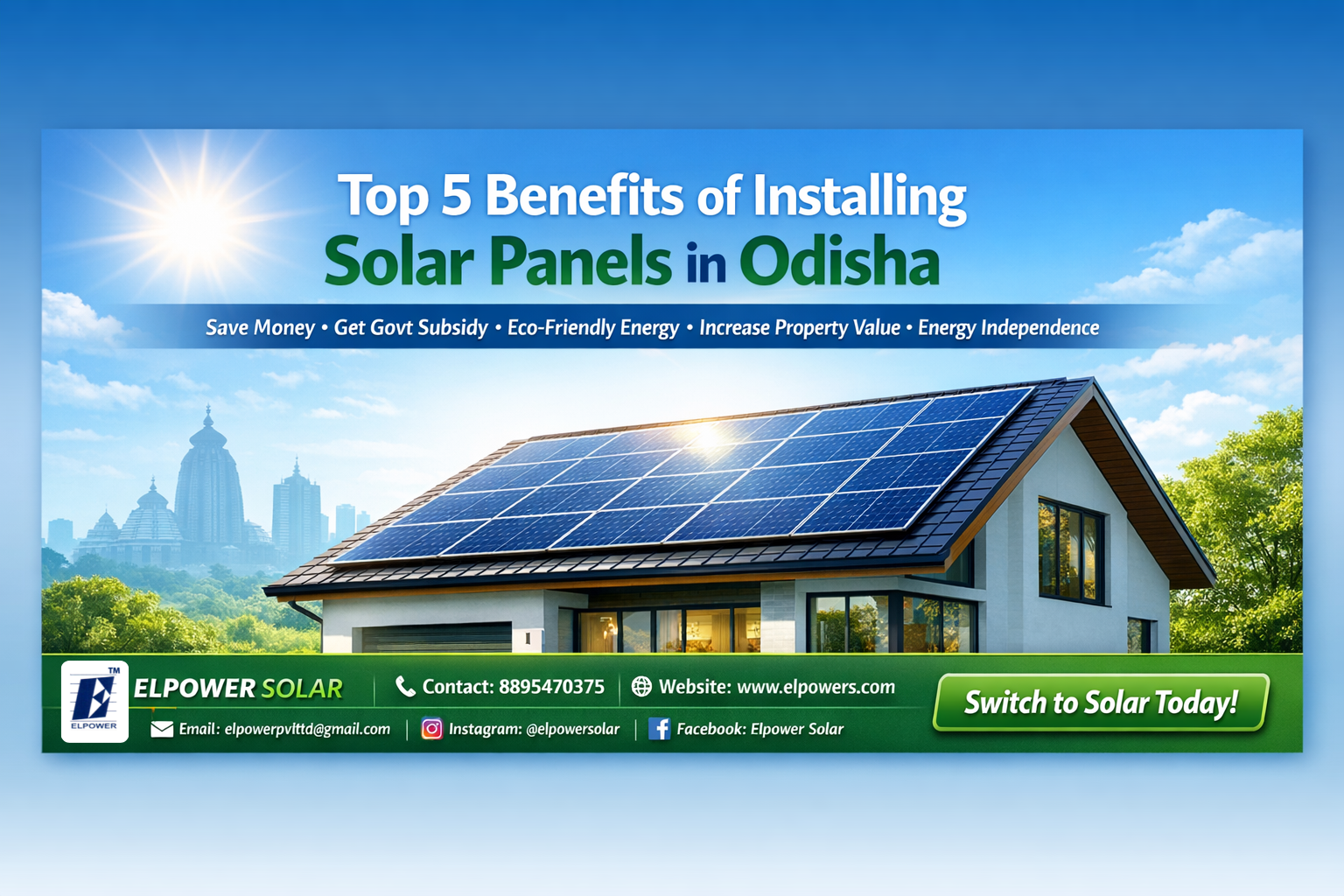Top 5 Benefits of Installing Solar Panels in Odisha